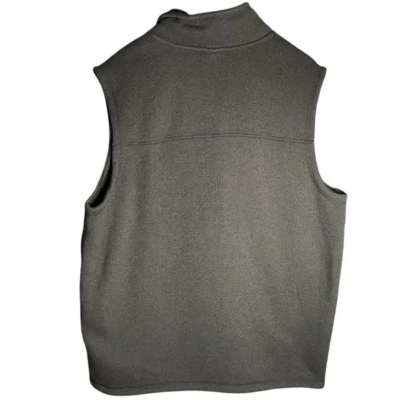 The North Face‎ Yukon Jack Whiskey Black Fleece Full Zip Vest Mens Sz XL Logo - Picture 3 of 10